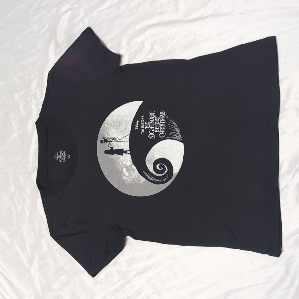 The Nightmare Before Christmas Jack & Sally Short Sleeve Graphic Stretch Teeβ